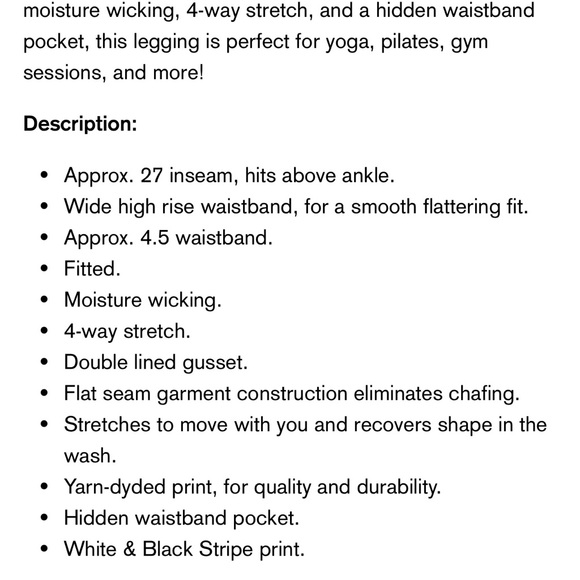 Glyder striped yoga pants - Picture 10 of 10